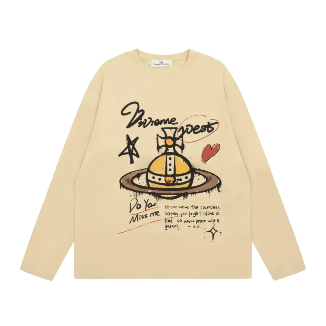 vivienne west wood Vivienne American graffiti-style Maillard mocha color long-sleeved. Super design. Very practical for wearing inside and outside. Full series of correct accessories. Every detail is completely restored. Straightforward to pull up. Size: S M L Uniform color